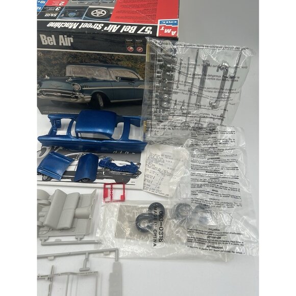 AMT ERTL '57 Bel Air Street Machine 1/25 Scale Plastic Model Kit (Skill Level 2) - Picture 4 of 11